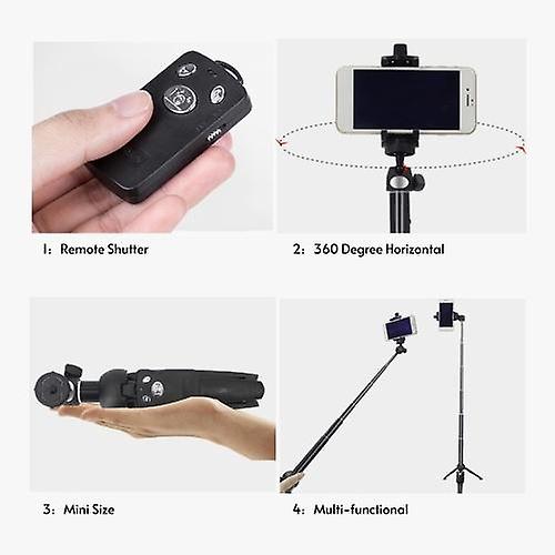 Yunteng 2 in 1 Portable Foldable Phone Selfie Stick Tripod Yunteng 2 in 1 Portable Foldable Phone Selfie Stick Tripod
